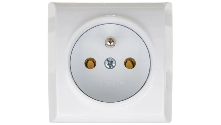 BIS Gniazdo pojedyncze z/u białe GN-1BZ/00