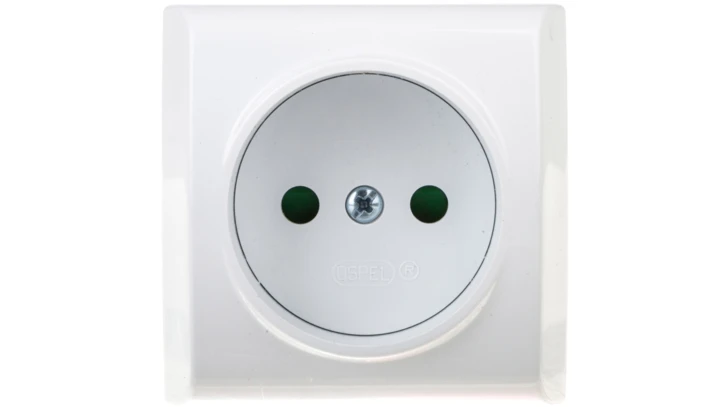 BIS Gniazdo pojedyncze b/u z przesłonami białe GN-1BP/00