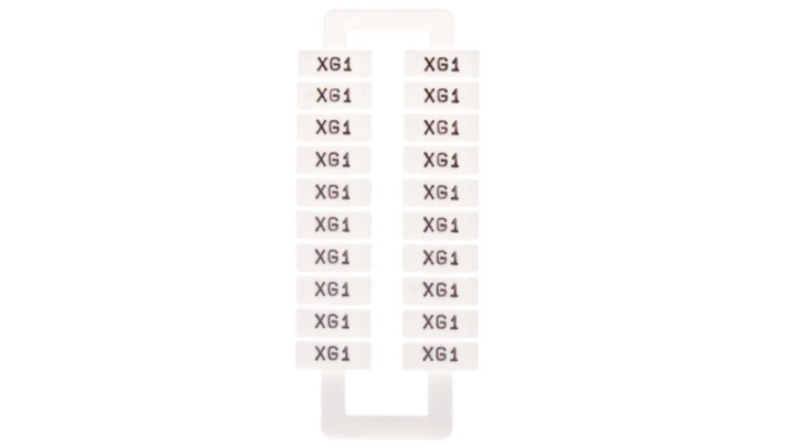 Oznacznik do złączek EURO 2,5-70mm2 /XG1/ 43192 /1 blister=20 szt/