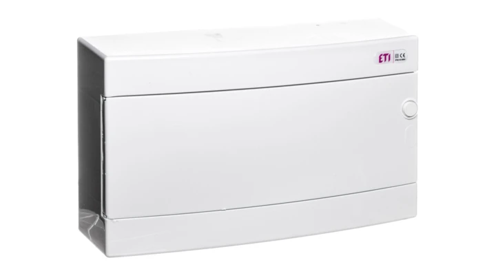 Rozdzielnica modułowa 1x18 natynkowa drzwi białe / IP 40 400V AC / ECT18PO-s 001101071