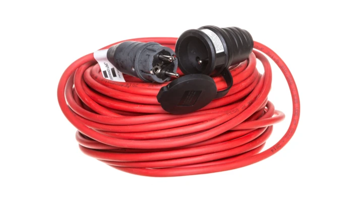 Przedłużacz 25m czerwony 1x230V IP44 AT-N05V3V3-F 3G1,5 1169844