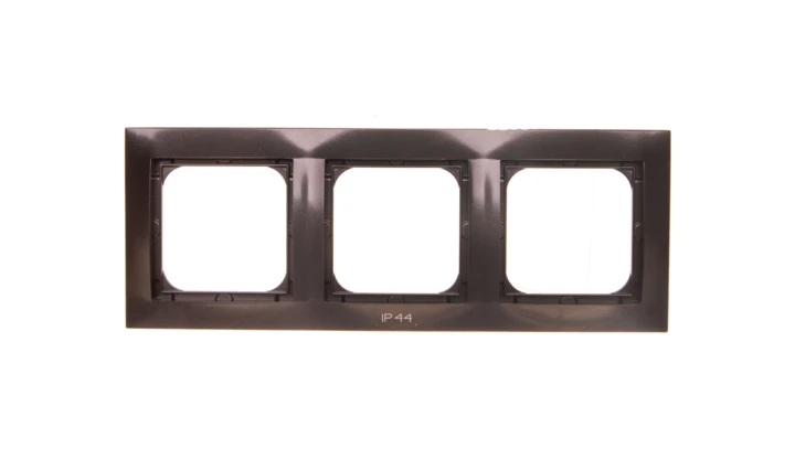 IMPRESJA Ramka potrójna do łączników IP44 antracyt RH-3Y/50