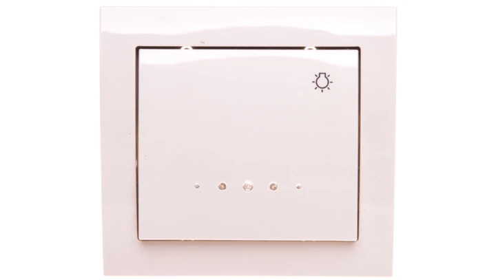 KIER Przycisk /światło/ z podświetleniem beżowy ŁP-5WS/01