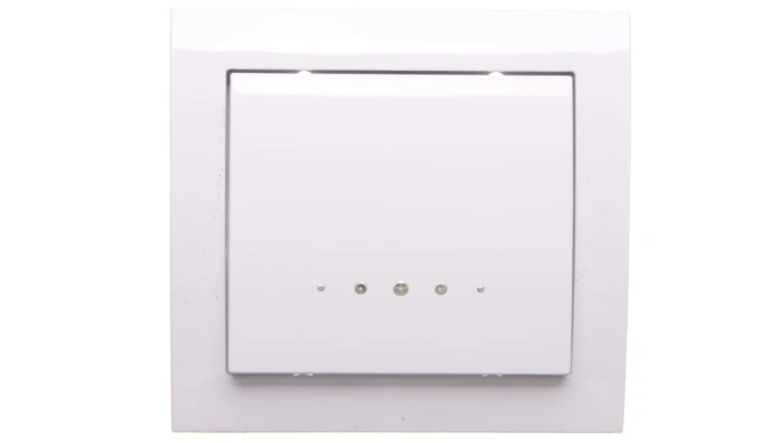 KIER Łącznik kontrolny z podświetleniem biały ŁP-12WS/00