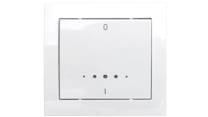 KIER Łącznik podwójny z podświetleniem biały ŁP-11WS/00