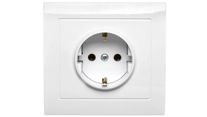 KIER Gniazdo pojedyncze z/u Schuko białe GP-1WS/00