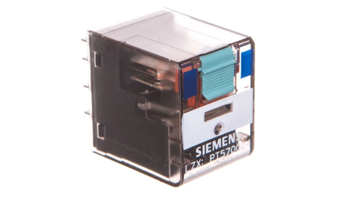 Przekaźnik wtykowy serii PT 4P 24V DC 6A szerokość 22,5mm LZX:PT570024