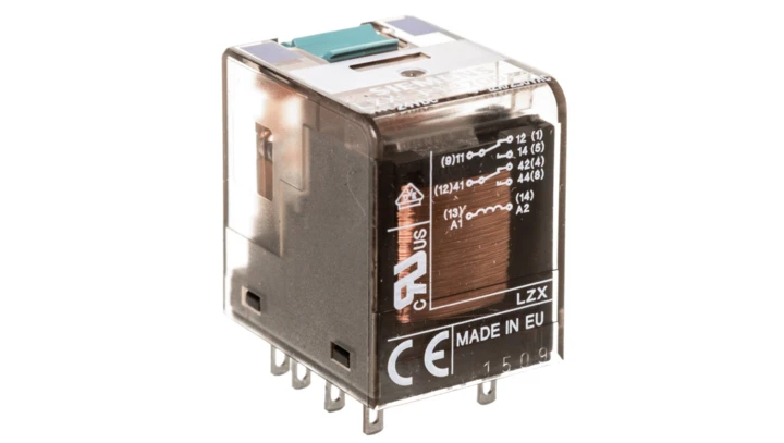 Przekaźnik wtykowy serii PT 2P 24V DC szerokość 22,5mm LZX:PT270024