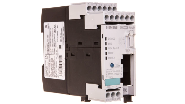 Elektroniczny moduł zabezpieczający silnik 4we/3wy 24V DC ETHERNET RJ45 3UF7011-1AB00-0
