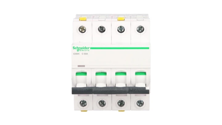 Wyłącznik nadprądowy 4P C 50A 10kA AC iC60H-C50-4 A9F07450