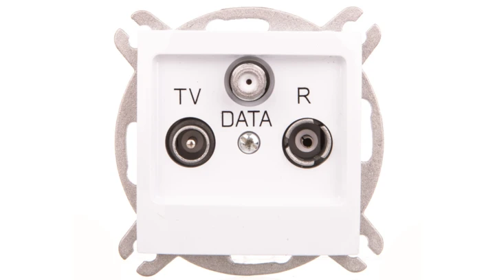 IMPRESJA Gniazdo antenowe RTV DATA biały GPA-YD/m/00