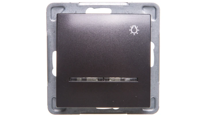 IMPRESJA Przycisk /światło/ z podświetleniem antracyt ŁP-5YS/m/50