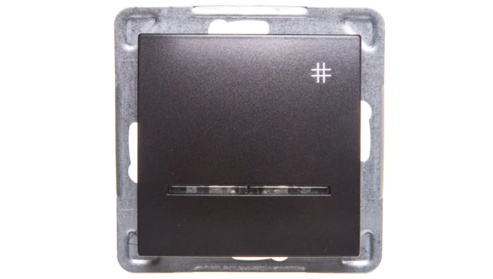 IMPRESJA Łącznik krzyżowy z podświetleniem antracyt ŁP-4YS/m/50