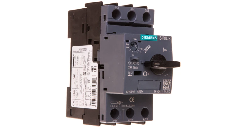 Wyłącznik silnikowy 3P 7,5kW 10-16A S00 3RV2411-4AA10