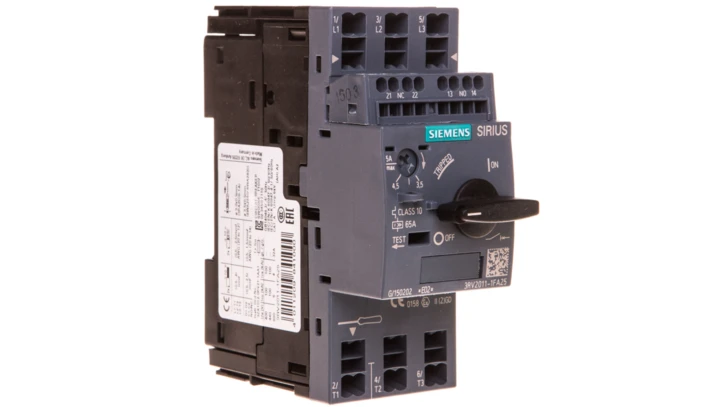 Wyłącznik silnikowy 3P 2,2kW 3,5-5,5A 1Z 1R 3RV2011-1FA25