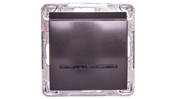 IMPRESJA Łącznik hotelowy z podświetleniem antracyt ŁP-15YS/m/50