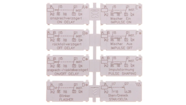 Tabliczka opisowa dla przekaźnika 2P 3RP1901-0B