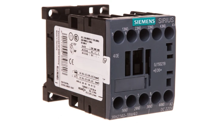 Stycznik pomocniczy 4Z cewka 220V DC S00 przyłącze śrubowe SIRIUS 3RH2140-1BM40