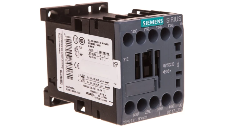 Stycznik pomocniczy 3Z 1R cewka 24V DC 0.7...1.25Us S00 z diodą tłumiącą przył śrubowe SIRIUS 3RH2131-1KB40