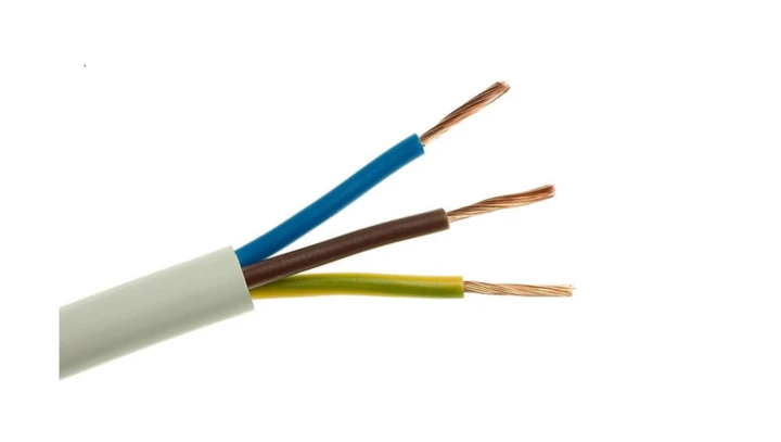 Przewód mieszkaniowy H03VV-F (OMY) 3x1 żo biały 300/300V /100m/