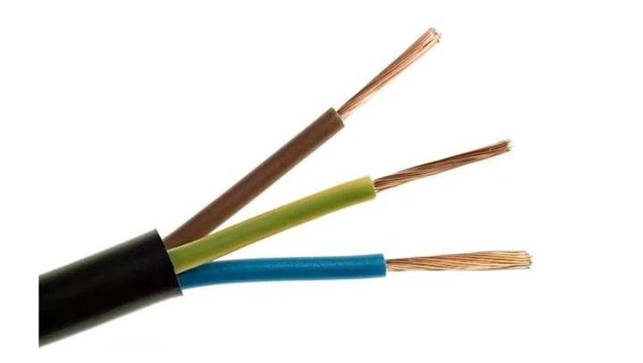 Przewód mieszkaniowy H03VV-F (OMY) 3x1 żo czarny 300/300V /100m/