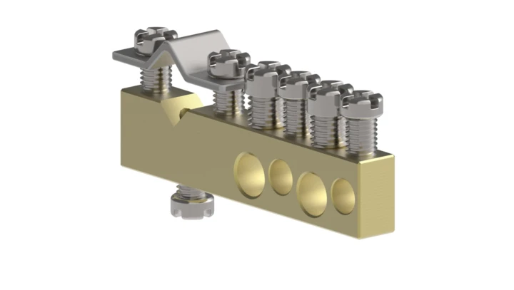 Listwa zaciskowa L-5 mosiężna MSF 2000-16