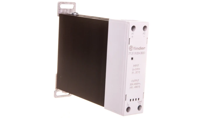 Modułowy przekaźnik SSR na szynę DIN 1Z 30A 60-440V AC, załączanie natychmiastowe, sterowanie 24V DC 77.31.9.024.8051