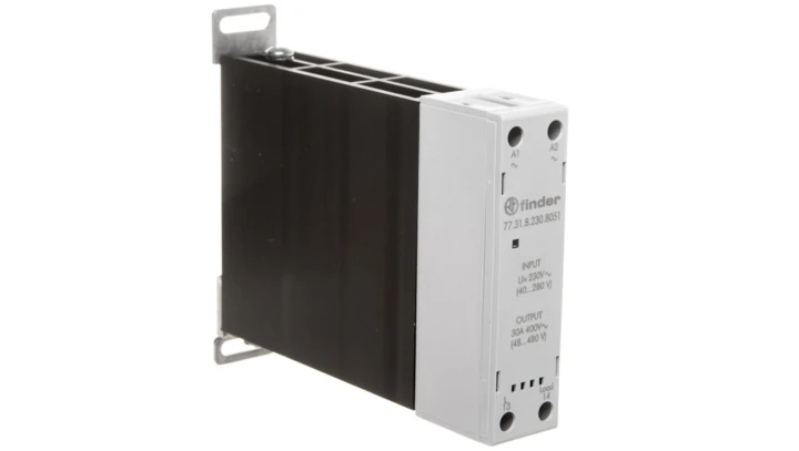 Modułowy przekaźnik SSR na szynę DIN 1Z 30A 60-440V AC, załączanie natychmiastowe, sterowanie 230V AC 77.31.8.230.8051