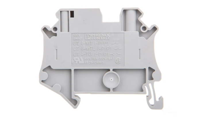 Złączka szynowa 2-przewodowa rozłączna 0,14-6mm2 szara UT 4-TG-P/P 3046168 /50szt./