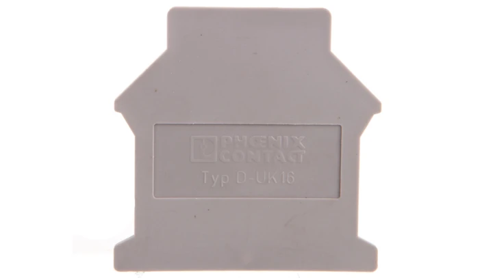 Pokrywa końcowa 42,5x1,5x54mm szara D-UK 16 3006027 /50szt./