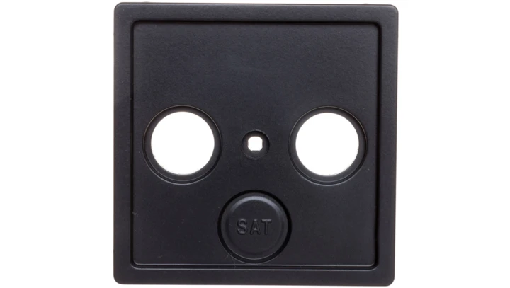 Plakietka centralna gniazda antenowego 2/3 wyjścia antracyt 12036086