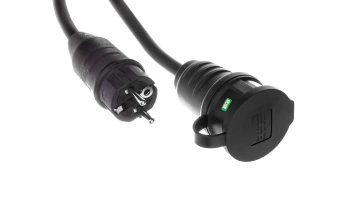 Kabel przedłużający (przedłużacz) IP44 25m 1x230V H07RN-F 3G2,5 1166824