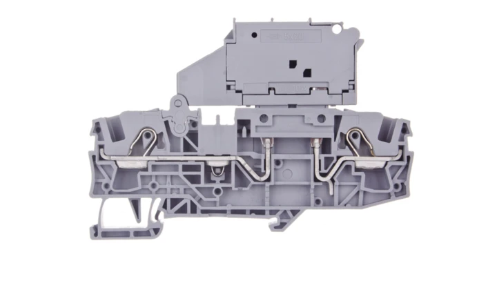 Złączka szynowa bezpiecznikowa 2-przewodowa 6mm2 szara 5x20mm TOP JOBS 2006-1611 TOPJOBS /25szt./