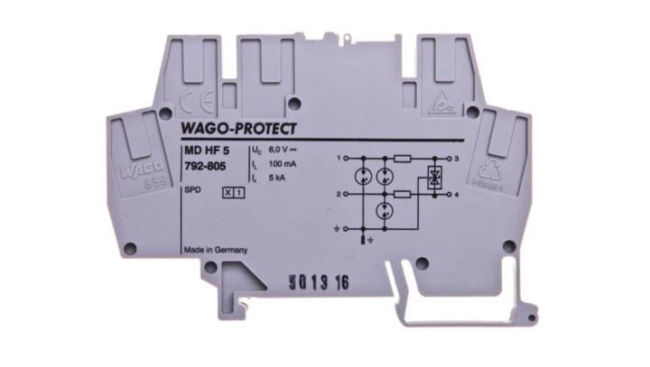 Ochronnik przeciwprzepięciowy w złączce do sieci PROFIBUS MDHF5 792-805