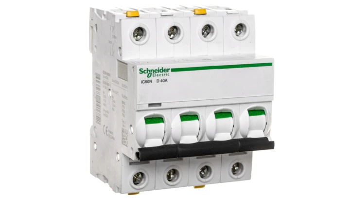 Wyłącznik nadprądowy 4P D 40A 6kA AC iC60N-D40-4 A9F05440