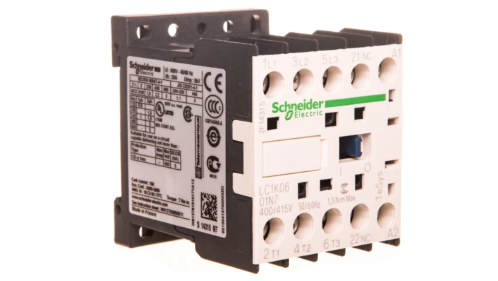 Stycznik mocy 6A 3P 400V AC 0Z 1R LC1K0601N7