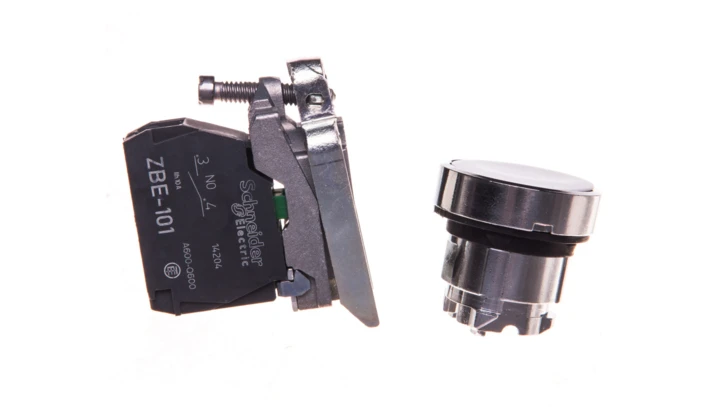 Przycisk sterowniczy 22mm bialy 1Z z samopowrotem XB4BA11