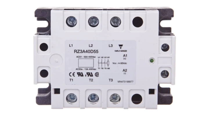 Przekaźnik półprzewodnikowy trójfazowy 24-440V AC 55A 4-32V DC RZ3A40D55, 1-R6JXI