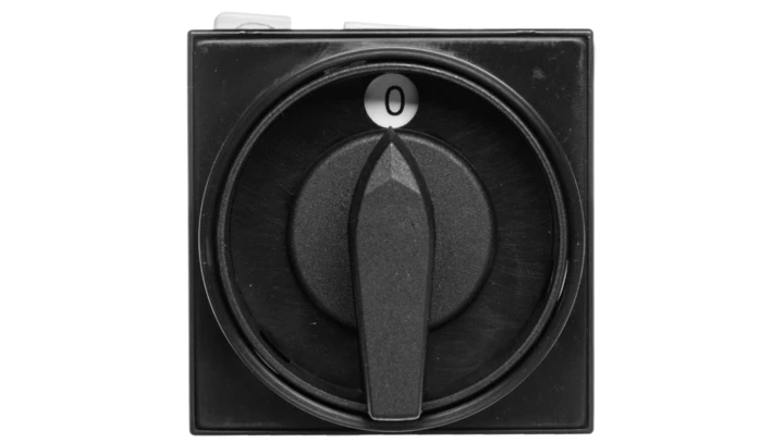 Łącznik krzywkowy 0-1 3P 40A mocowanie do pulpitu czoło zamykane czarne ŁK40-2.8211/P07