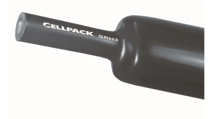 Rura termokurczliwa grubościenna bez kleju, czarna, SR3 22-6 1000mm, 127488 /10szt./