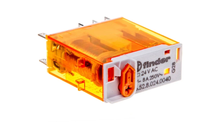 Przekaźnik miniaturowy 2P 8A 24V AC AgNi 46.52.8.024.0040