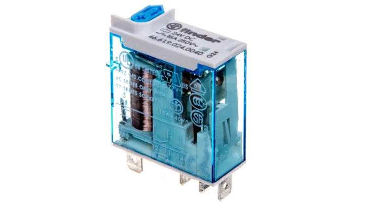 Przekaźnik miniaturowy 1P 24V DC 16A AgNi F46-61-9-024-0040 46.61.9.024.0040