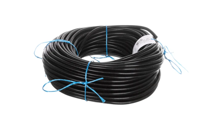 Wąż poliamidowy z sinusoidalnym nacięciem SILVYN RILL PA6 SINUS 6,7x10 czarny 61806550 /50m/