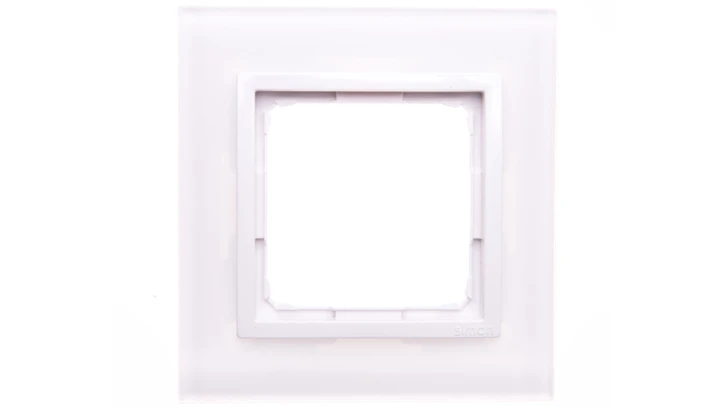 Simon 54 Nature Ramka pojedyncza szkło BIAŁA PERŁA DRN1/70