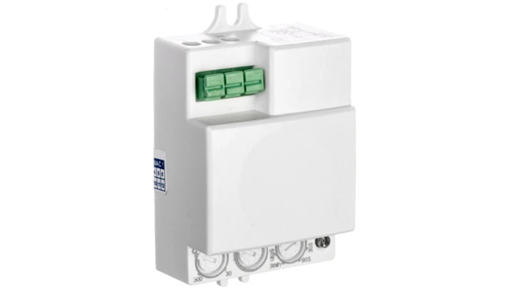 Czujnik ruchu mikrofalowy mini 5.8GHz 500W 180/360 stopni 3-2000lx biały OR-CR-214