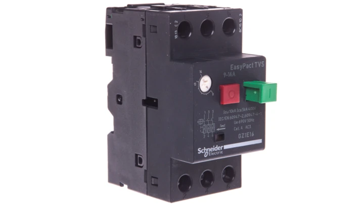 Wyłącznik silnikowy 3P 5,5kW 9-14A EasyTeSys Power, napęd przyciskowy, zaciski skrzynkowe GZ1E16
