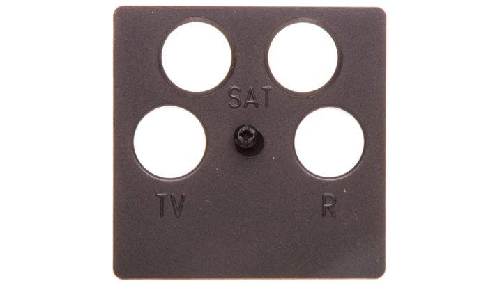 K.1 Płytka centralna do gniazda antenowego 4-wyjściowego antracyt B.1/B.3/B.7 Glas 14841606