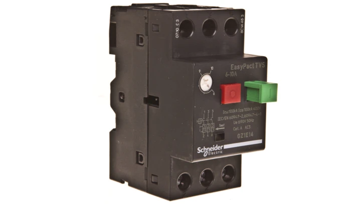 Wyłącznik silnikowy 3P 4kW 6-10A EasyTeSys Power, napęd przyciskowy, zaciski skrzynkowe GZ1E14