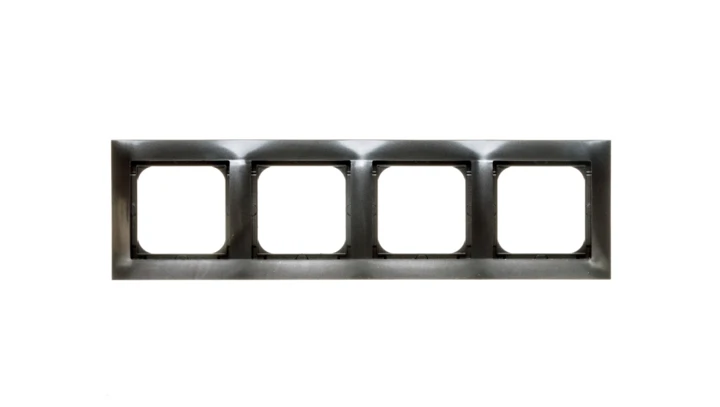 IMPRESJA Ramka poczwórna antracyt R-4Y/50