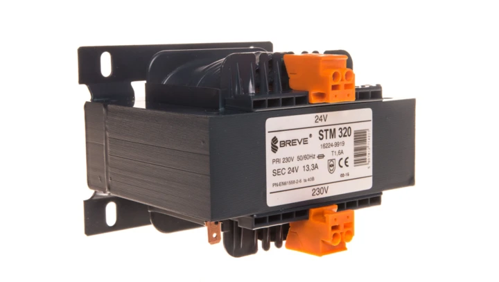 Transformator 1-fazowy bezpieczeństwa STM 320 230/ 24V 13,3A, Ta 40, 16224-9919